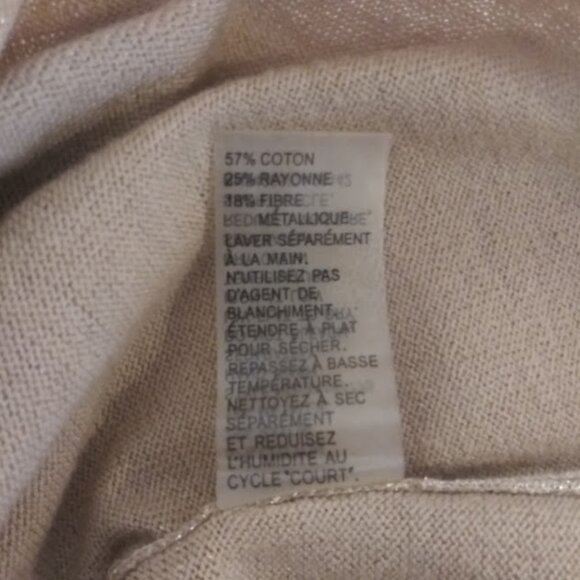 Peter Nygard women's size L gold metallic shell tank top - Picture 12 of 14